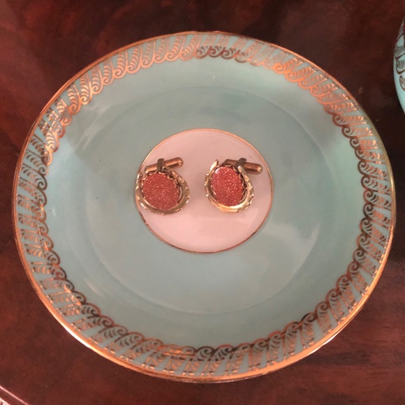 Vintage Sunstone Horseshoe Cufflinks - Picture 5 of 9